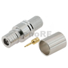 Durable QMA Male RF Connector Straight Crimping Brass Body Nickel Plated For RG8, LMR400 Coaxial Cable