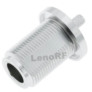 N Connector Jack Crimping Bulkhead Straight For RG316 Coaxial Cable
