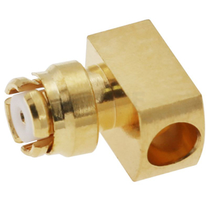 SMP Jack Connector Right Angle Solder Type for UT085 086 RG405 Coaxial Cable | High-Frequency RF Applications