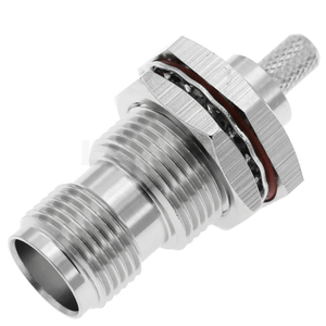 TNC Connector Jack Crimp Bulkhead For RG174 Cable