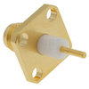 SMA Connector Epoxy Potting Jack 4-Hole Flange Mounting Straight Gold plated For Microstrip PCB 