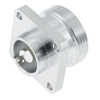 Low-Loss 7/16 DIN Flange Mount Straight Jack Connector, 4-Hole for Microstrip PCB, RF Signal Transmission
