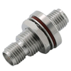 SMA Jack To Jack Straight Bulkhead Stainless Steel Adapter Low VSWR Test Class