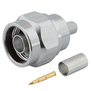 Type-N Male Connector Straight Crimping For LMR240 Coaxial Cable 