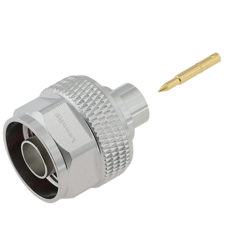 Type-N Male Connector Straight Solering For .250 Cable 
