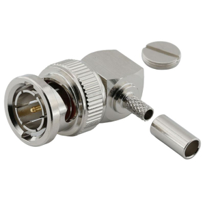 BNC Connector Plug Crimp Right Angle For ST212 Cable