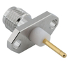 SMA Connectors Jack Straight 2-hole Flange For Microstrip, NIckel Plating