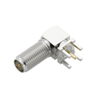 RP-SMA Jack Connector Right Angle For PCB Through Hole - Nickel Plating