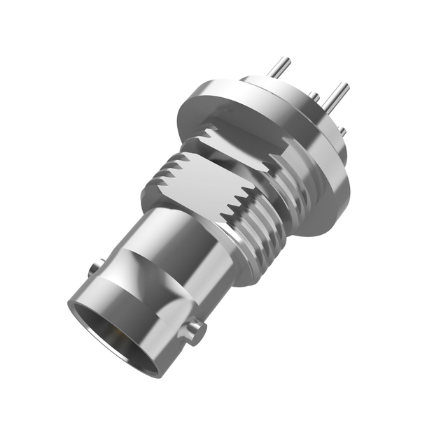 BNC Connector Female Bulkhead Straight For PCB 