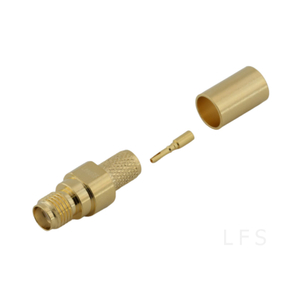SMA Female Connector Straight Crimping For LMR240 Cable