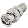 BNC Male To MINI-UHF Female RF Adapter Brass Tri-metal Plated