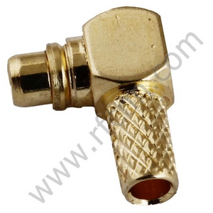 MMCX Male Right Angle Crimp For RG316 Cable