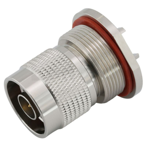 Type-N Connector Male Soldering Edge Mount For PCB,Brass Nickel Plated