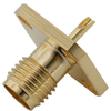 SMA Connector Female Flange Mount Straight For Microstrip,Gold plating