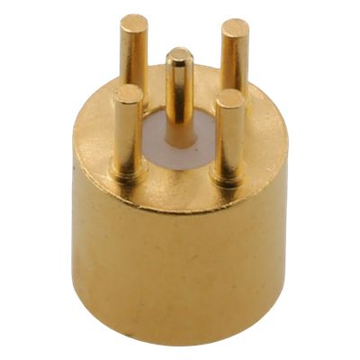 SMP Male PCB Right Angle Surface Mount Thru-Hole
