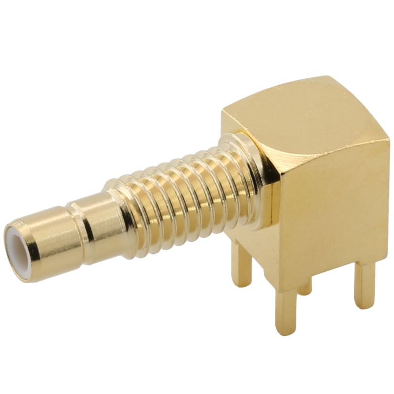 SMB Connector Jack Builhead Right Angel For PCB Through Hole