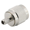 TNC Connector Male Straight Crimping For RG58 RG223 Cable, Nickel Plating