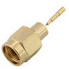 SMA Connector Male Straight Solder for RG402 .141 Cable, Gold Plating Low Loss