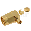 SMA Plug Connector Solder Right Angle For RG405 Cable 