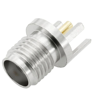 SMA Jack Connector Straight Edge Mount For PCB - Nickel Plating
