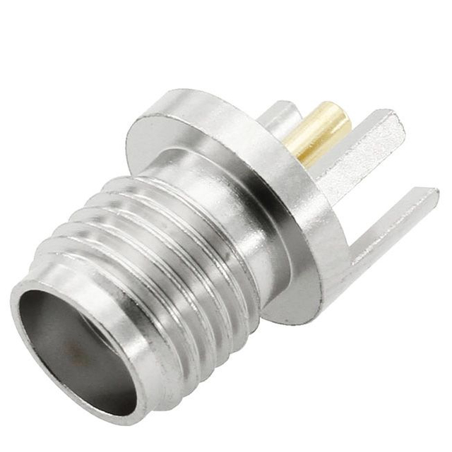 SMA Jack Connector Straight Edge Mount For PCB - Nickel Plating