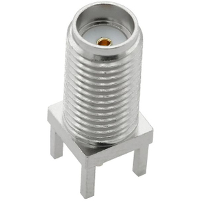 SMA Jack Connector Straight For PCB Through Hole - Nickel Plating