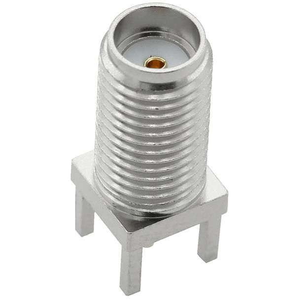 SMA Jack Connector Straight For PCB Through Hole - Nickel Plating