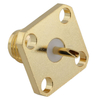 SMA Connector Female Flange Mount Straight For Microstrip,Gold plating