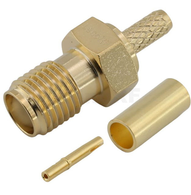 SMA Female Connector Straight Crimping For RG316 Cable