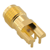 SMA Female Bulkhead PCB Edge Launch Connector,4 Legs