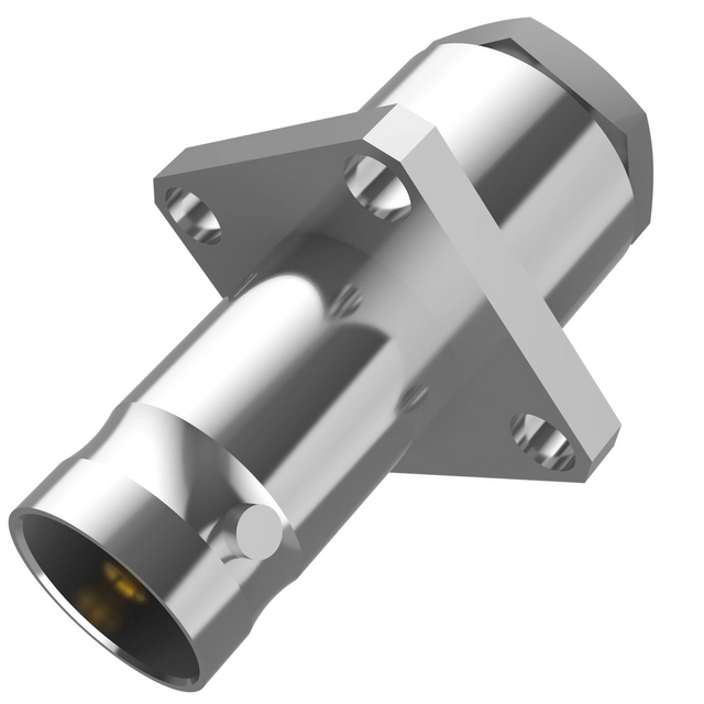 BNC Connector Female Clamp Straight Flange Mount RG174