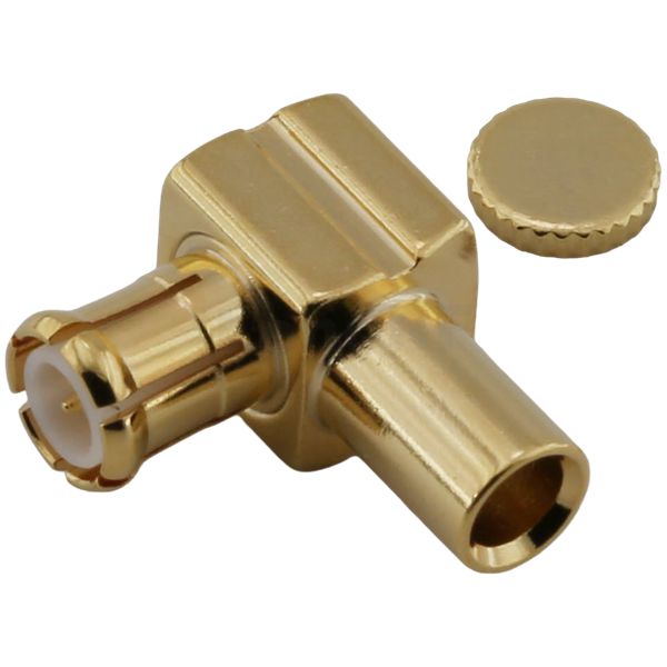 MCX Connector Plug Solder Right Angle For RG405 Cable