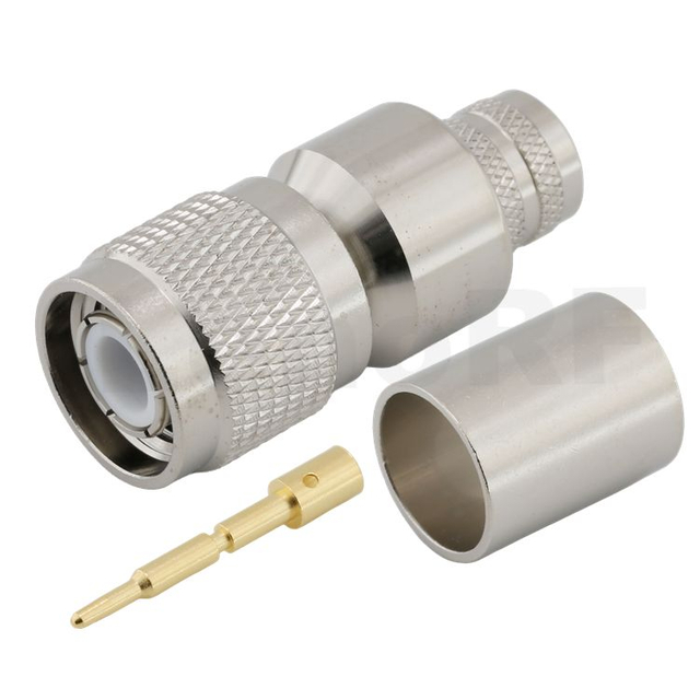 TNC Connector Plug Crimp Straight For LMR400 Cable