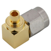 SMA Female Soldering Right Angle Stainless Steel Nut Passivated for RG402,.141 Cable 