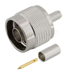 Type-N Connector Plug Crimping Straight For LMR195 Coaxial Cable