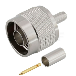 Type-N Connector Plug Crimping Straight For LMR195 Coaxial Cable