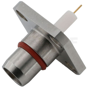 BMA Plug Connector Right Angle Solder 4-hole Flange For Microstrip,Stainless Steel Body