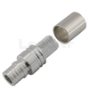 Durable QMA Male RF Connector Straight Crimping Brass Body Nickel Plated For RG8, LMR400 Coaxial Cable