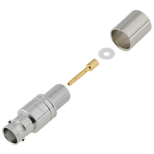 BNC Jack Connector Straight Crimping For RG8 Cable