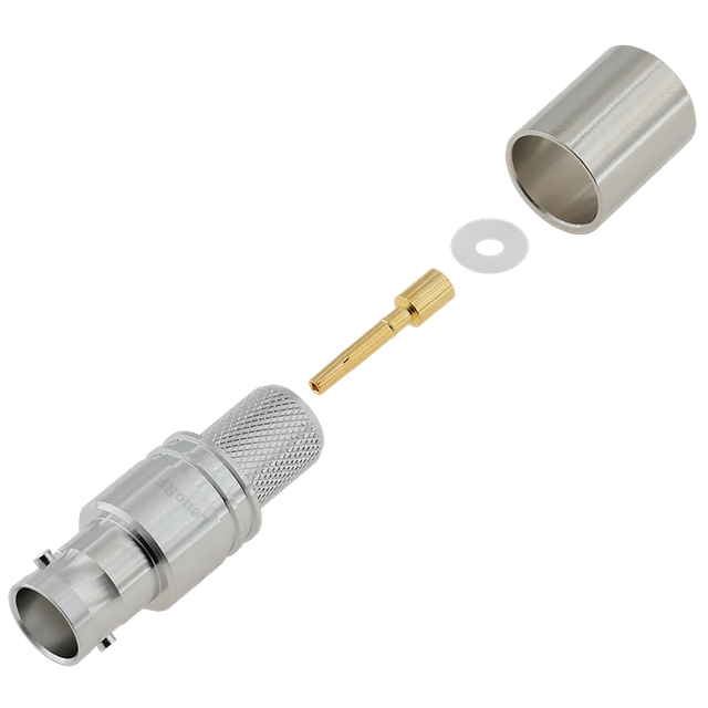 BNC Jack Connector Straight Crimping For RG8 Cable
