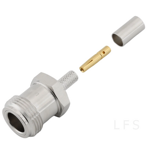 N Connector Jack Crimping Straight For LMR240 Coaxial Cable