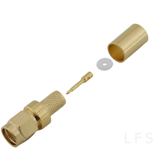 SMA Male Connector Straight Crimping For LMR240 Cable