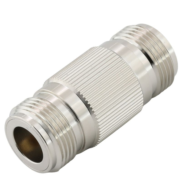 N Jack To Jack Straight Brass Adapter,Nickel plating 