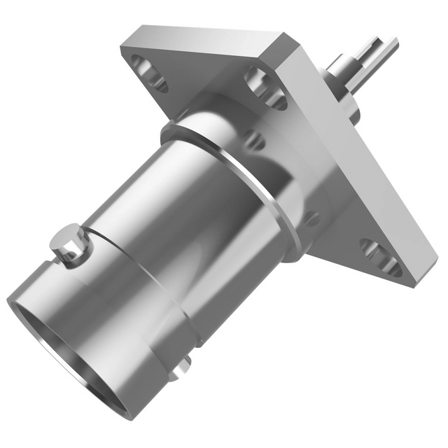 BNC Connector Female Solder Straight Flange Mount