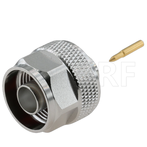 N Connectors Male Solder Straight For .141 Semi-Flexible Cable