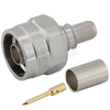 Type-N Male Connector Straight Crimping For LMR300 Coaxial Cable 
