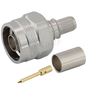 Type-N Male Connector Straight Crimping For LMR300 Coaxial Cable 