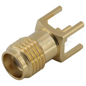SMA Connector Female Straight For PCB Through Hole,Gold plated