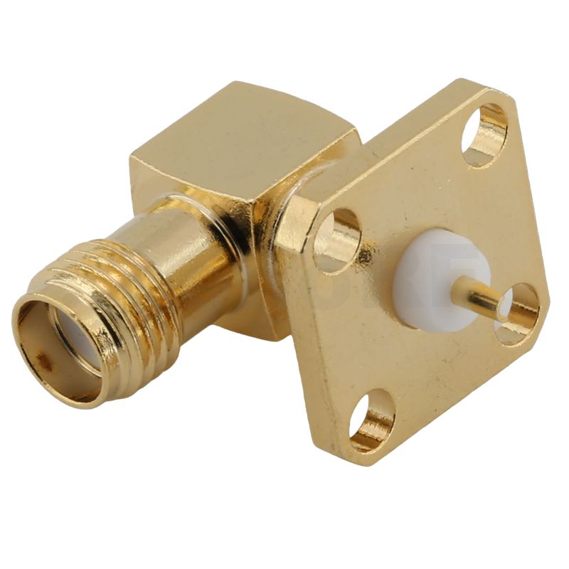 SMA Connector Jack Solder Right Angle For Microstrip