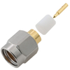 SMA Connector Male Straight Solder for RG402 .141 Cable,Stainless Steel Nut